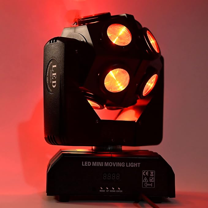 Moving Head DJ Light Party RGBW LED Beam Lights DMX 512 Strobe Light - Image 8