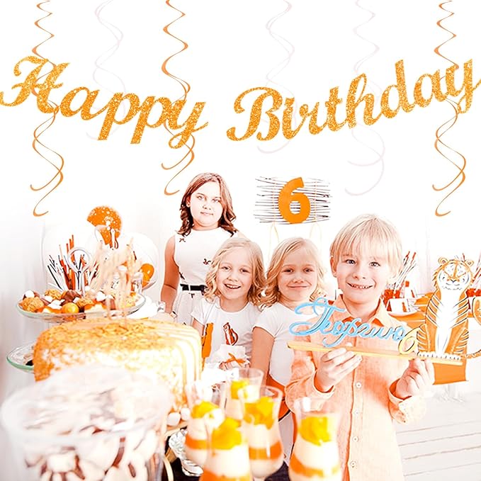 Orange-Beige Fal Boho Birthday Party-Decorations - Image 7