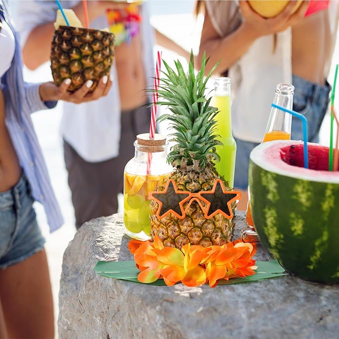 6 Sets Hawaiian Table Centerpieces Pineapple Luau Party Table Decorations - Image 5