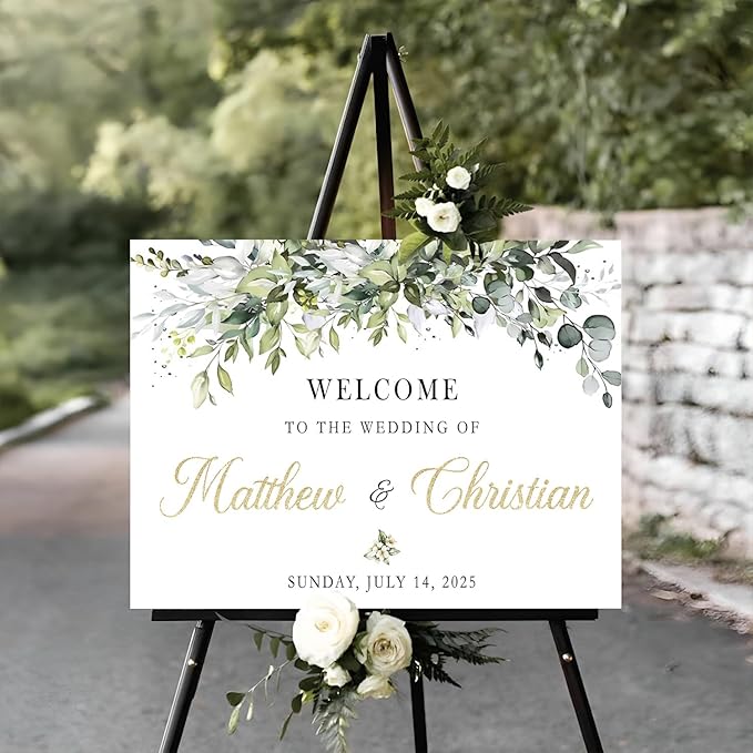 Welcome Sign Wedding With Stand, Welcome To Our Forever Wedding Sign, Wedding by Jewelry