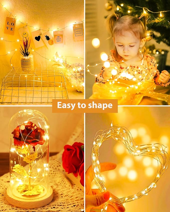 btfarm 12 Pack LED Fairy Lights Battery Operated, 7ft 20LED Mini String Lights - Image 4