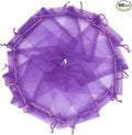 Wudygirl 100pcs Sheer Organza Bags 5‘’x7‘’ Purple Drawstring Packages License by Wudygirl