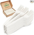 100% Compostable Fork, Ivory White by FEHHTOEco-friendlyLiving