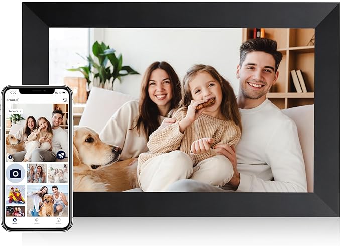 AEEZO 10.1 Inch WiFi Digital Picture Frame, IPS Touch Screen Smart Cloud Photo by AEEZO