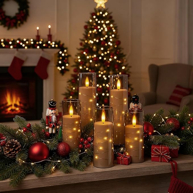 Raycare Flameless Candle with Remote Timer, 7 Flickering Acrylic Battery - Image 4