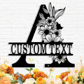 Custom Metal Name Sign, Personalized Family Last Name Signs by Syneiro