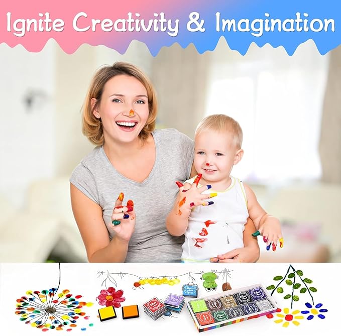 MOYBMG 20 Colors Washable Ink Pads - Image 6