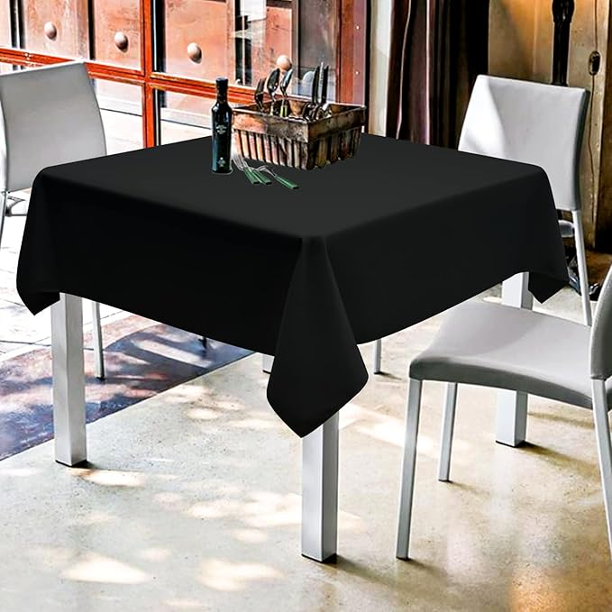 6 Pack Black Square Tablecloths - Image 5