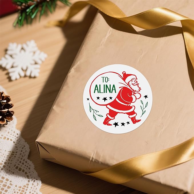 callie Personalized Christmas Stickers by callie