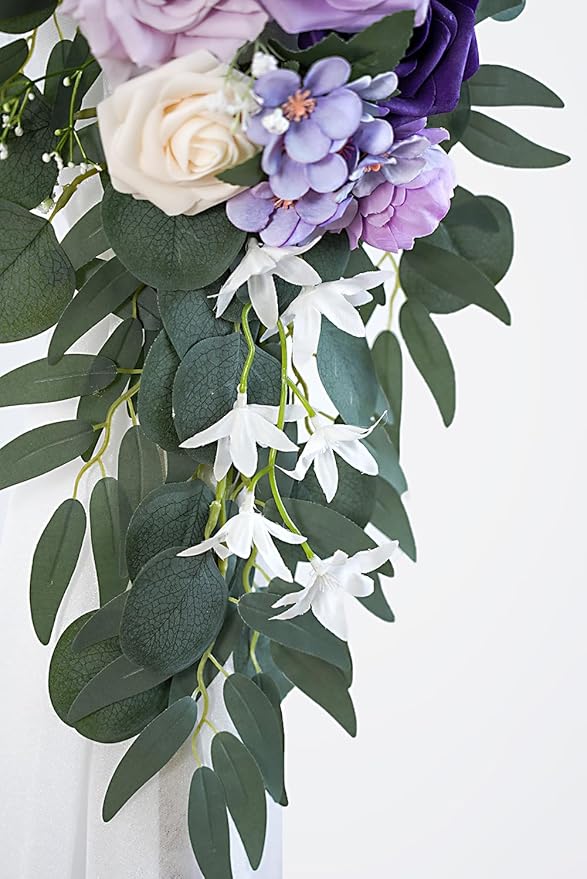 Lilac Artificial Wedding Arch Flowers Kit - Image 9