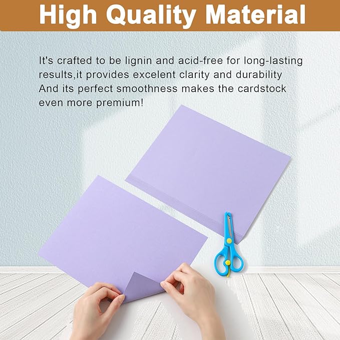 120 Sheets Purple Cardstock 8.5 x 11 Certificate Paper, 92lb Heavyweight Card - Image 4