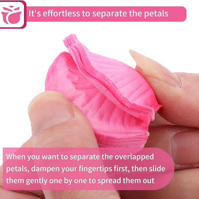1000 Pcs Artificial Fake Rose Petals, Flower Petals - Image 4