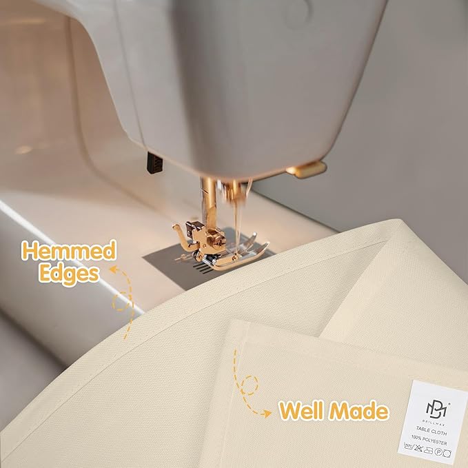 BRILLMAX 10 Pack Beige Tablecloths 70 x 120 Inch - Image 4