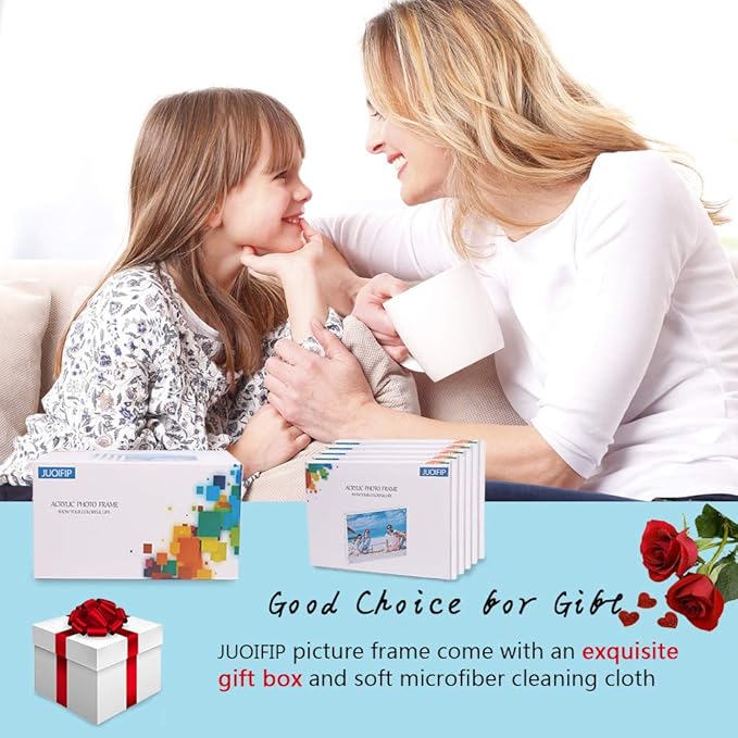Premium Acrylic Photo Frame 4x6-5 Pack Gift Box Package, Perfect Decorate - Image 7
