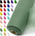 Sage Green Tulle Fabric Rolls 54 Inch by 20 Yards Tulle Ribbon Netting Spool by AblemeDeco