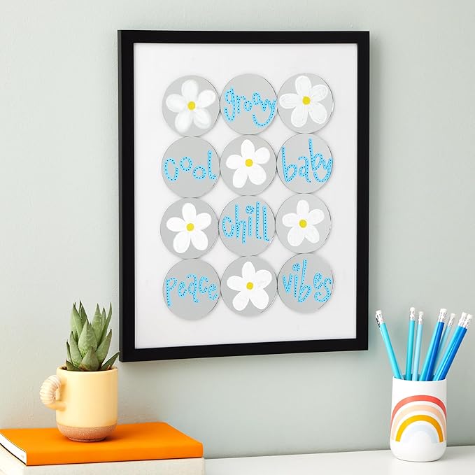 Juvale Glass Mirror Tiles for Crafts - 3 in - Image 2