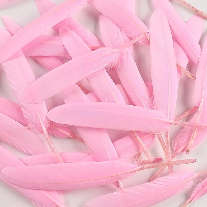 FeelfunFeather 120pcs Goose Cochettes Feather Natural Bulk 4-6 inch 10-15cm - Image 5