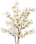 Uieke Silk Cherry Blossom Branches, 39.3in Artificial Cherry Blossom Tree Stems by Uieke