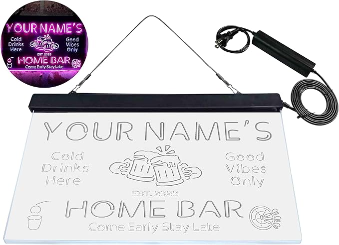 ADVPRO Personalized Your Name Custom Home Bar Beer Established Year Dual Color - Image 9