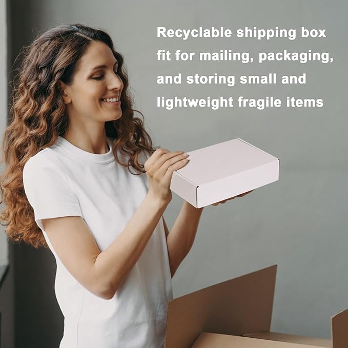 MEBRUDY 9x6x2 Inches Shipping Boxes Pack of 50, Small Corrugated Cardboard Box - Image 5