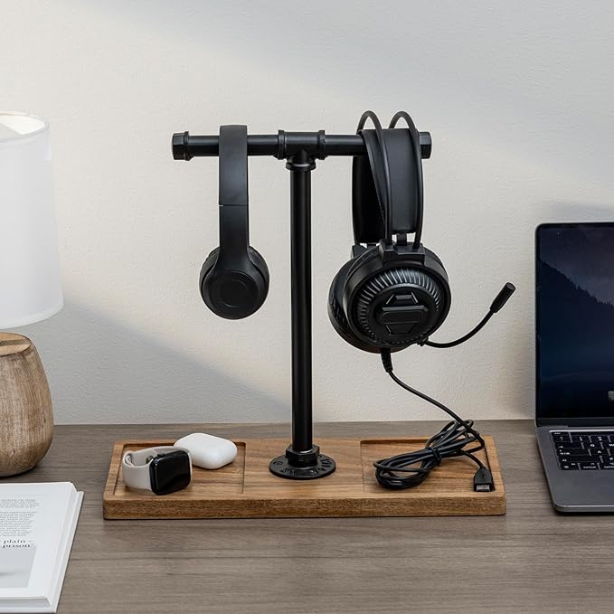 FARM IN Solid Acacia Wood Headphone Stand - Image 3