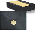 50 PCS Pearl Black A7 Envelopes by Rinrda