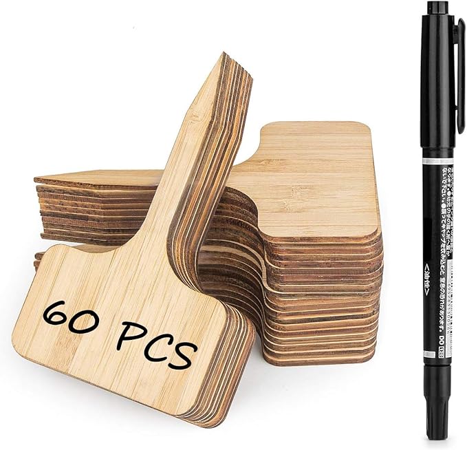 Homenote Bamboo Plant Labels 60Pcs Plant Tags - Image 7