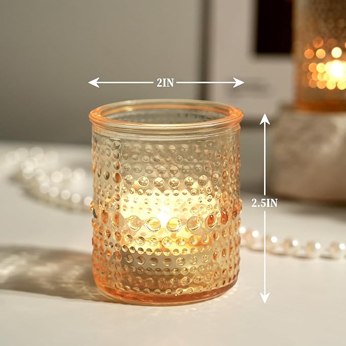 36ps Gold Votive Candle Holders, Tea Light Candle Holder Glass - Image 4