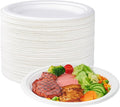 ECOLipak 100% Compostable 10 Inch Heavy Duty Paper Plates, 150 Pack Disposable by ECOLipak