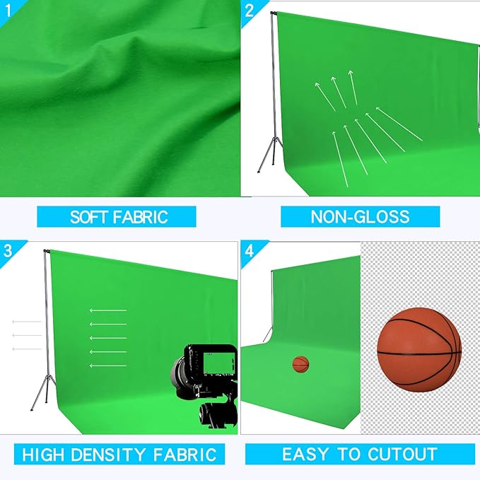 ISSUNTEX 10X10 ft/3X3 Meters Background Photo Backdrop, Photo Studio, - Image 3