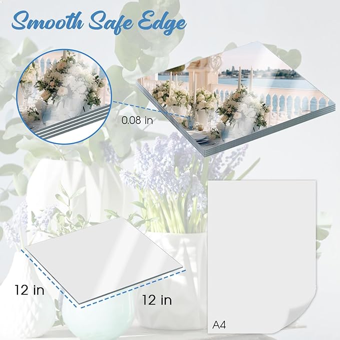 JAMBALAY 12" Glass Mirror Centerpieces - Image 5
