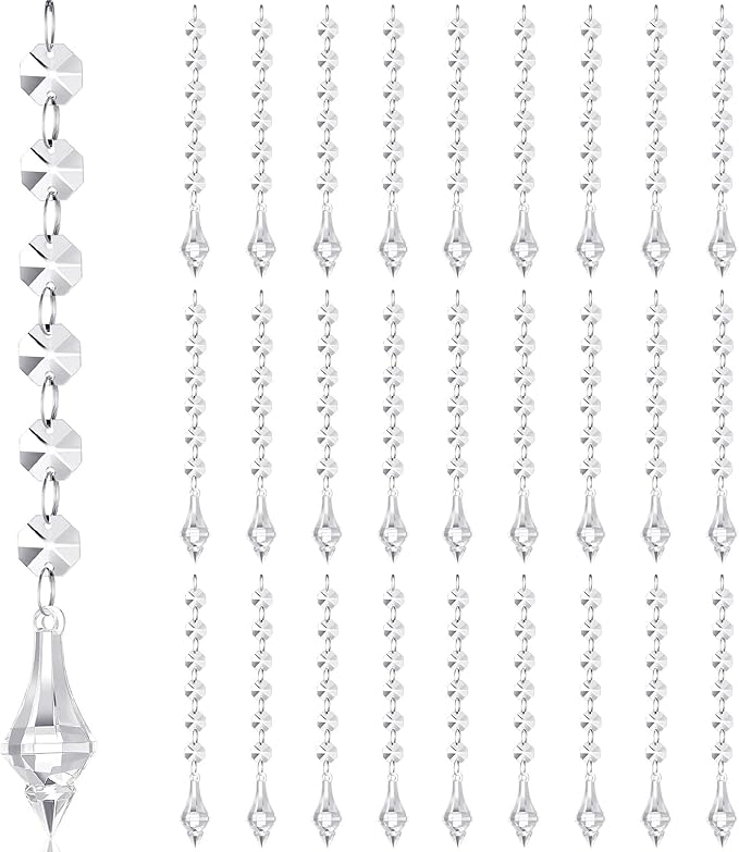 Nuenen 100 Pcs Acrylic Hanging Crystals by Nuenen