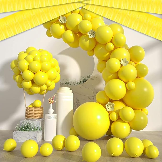 6 Pack 10 Feet Yellow Foil Fringe Garland Metallic Tinsel Streamers Banner Wall - Image 3