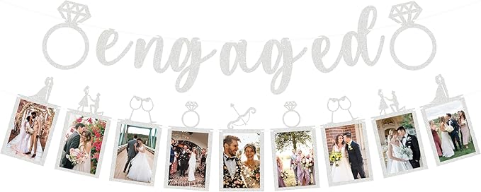 Pre-Strung Engaged Photo Banner by EONNCNT