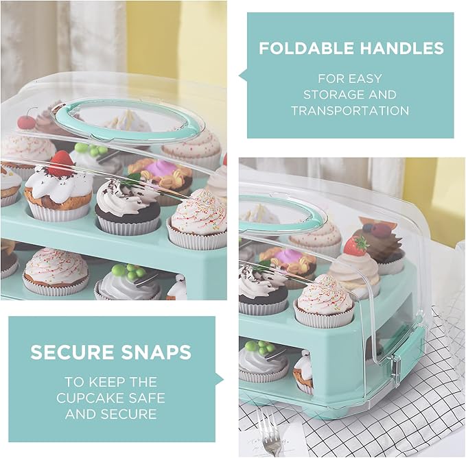 Cupcake Carrier 24 Count, Cupcake Container - Image 4