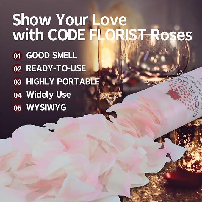 CODE FLORIST 1100 PCS Silk Rose Petals - Image 3