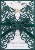 Emerald Green Wedding Invitations by Maffily