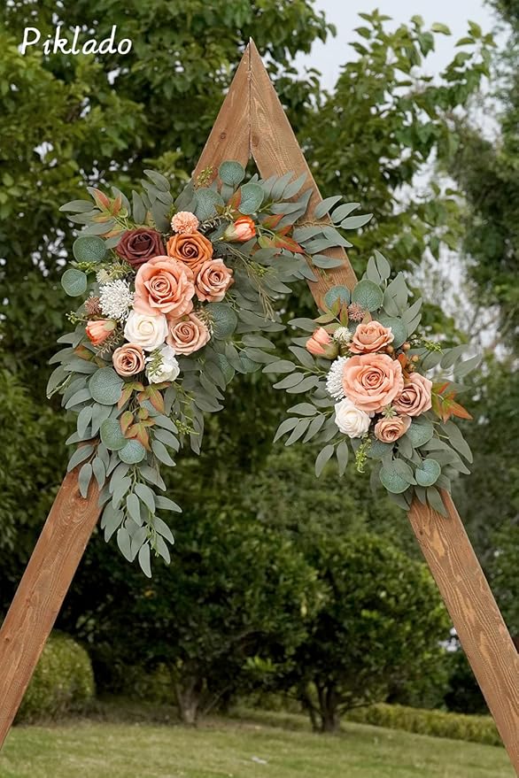 Faux Flower Swag Set of 2 for Wedding Welcome Signs Floral Swag Wedding - Image 5