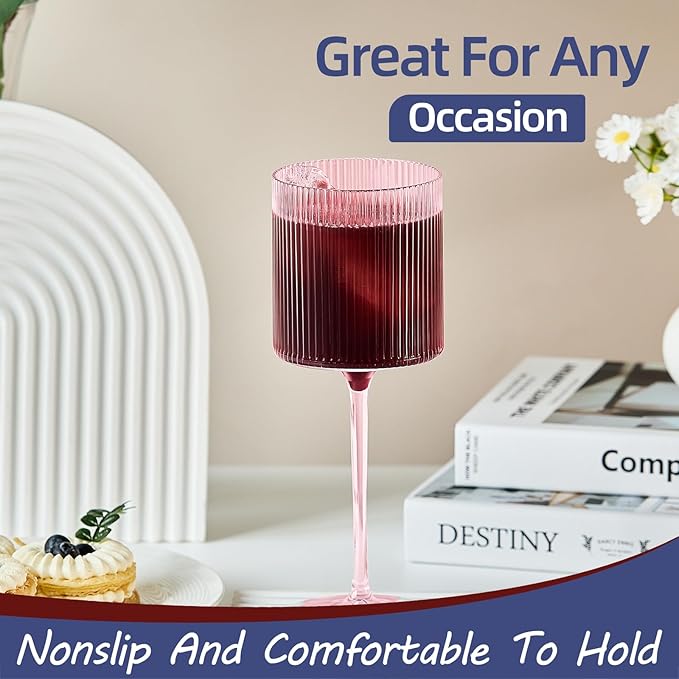 Plastic Goblets Wine Glasses - 12Oz Acrylic Wine Glasses Origami Unbreakable - Image 5