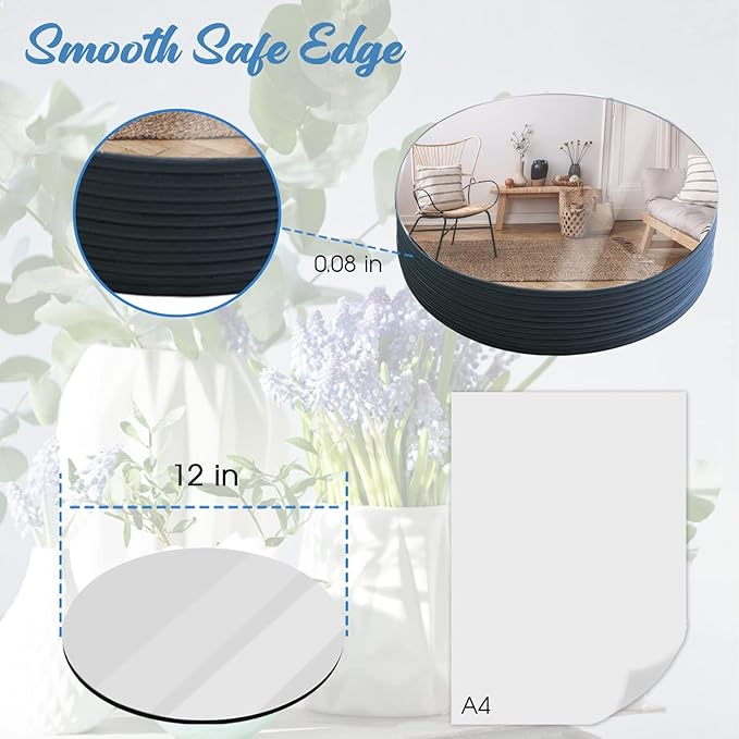 JAMBALAY 12" Round Mirror Centerpieces - Image 3
