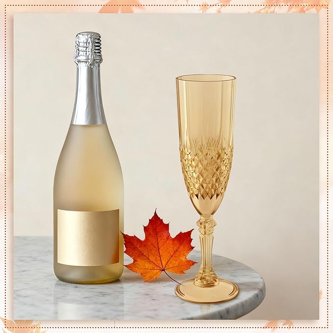 Plastic Champagne Flutes, for Weddings Bachelor Parties Toasting and Events - Image 3