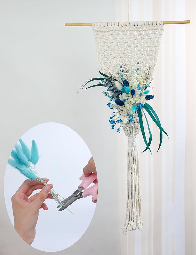 xin's convey DIY Natural Dried Flower Set, Handmade Creative, Door Hanging - Image 4