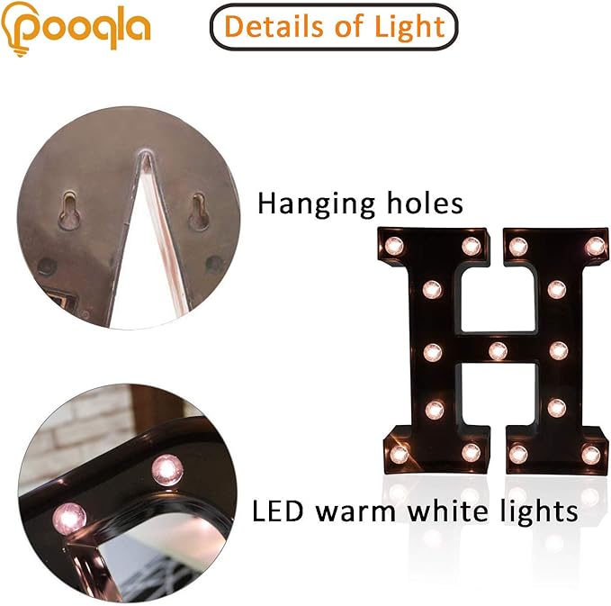 Decorative LED Illuminated Letter Marquee Sign - Image 2