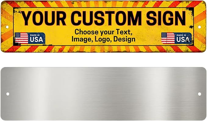 Custom Arrow Metal Sign by DC | Directional Signs by DreamController