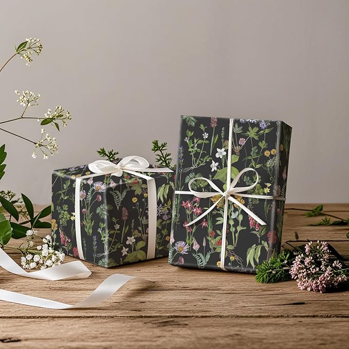 RUSPEPA Wild Flower Wrapping Paper Roll - Image 3