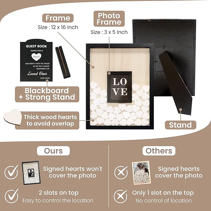 Wedding Guest Book Alternative, Registry Item, 12x16 Picture Frame, Baby Shower - Image 3
