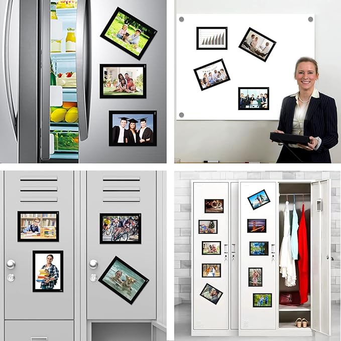 5X7 Magnetic Picture Frames for Fridge, Magnets Photo Pockets/Sleeves, Printing - Image 6