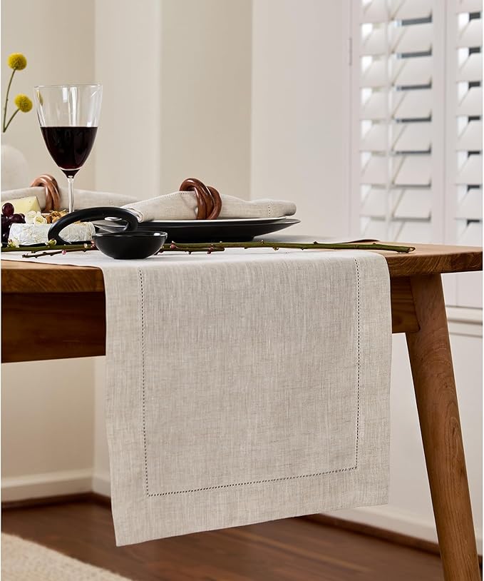 Solino Home Linen Table Runner 90 Inches Long - Image 2