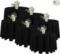 Fitable 6 Pack Black Tablecloths by Fitable