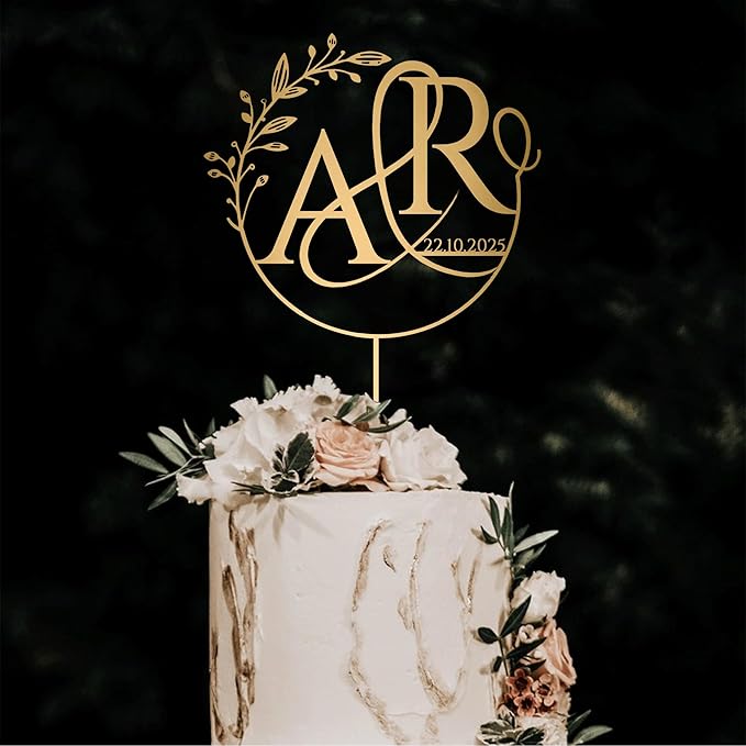 Personalized Wedding Cakes Topper, Anniversary Weddings Decorations, Custom - Image 5
